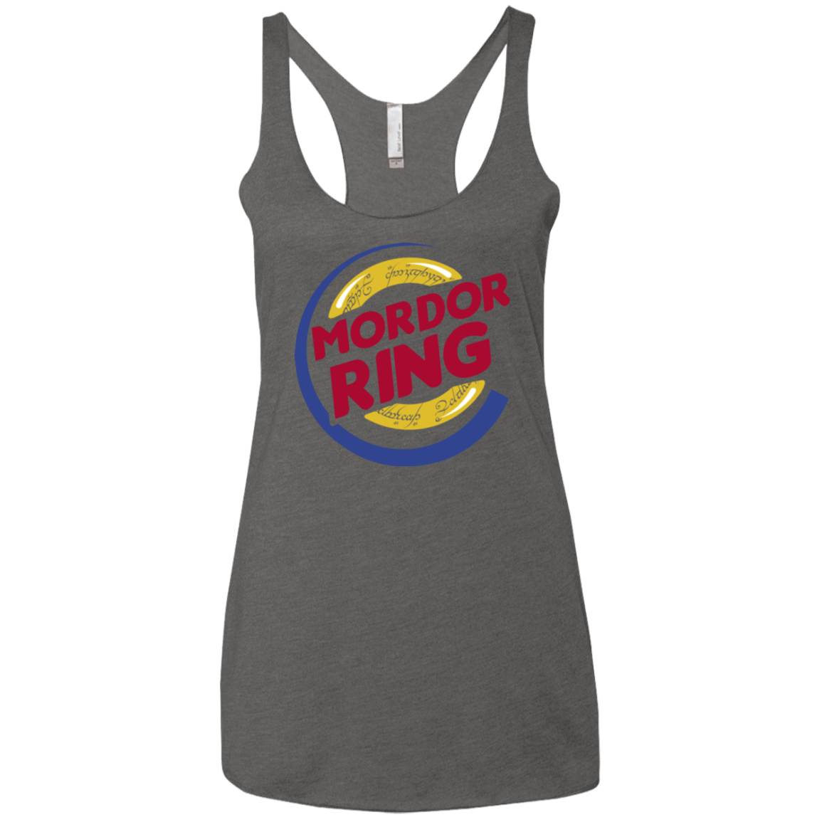 T-Shirts Premium Heather / X-Small Mordor Ring Women's Triblend Racerback Tank
