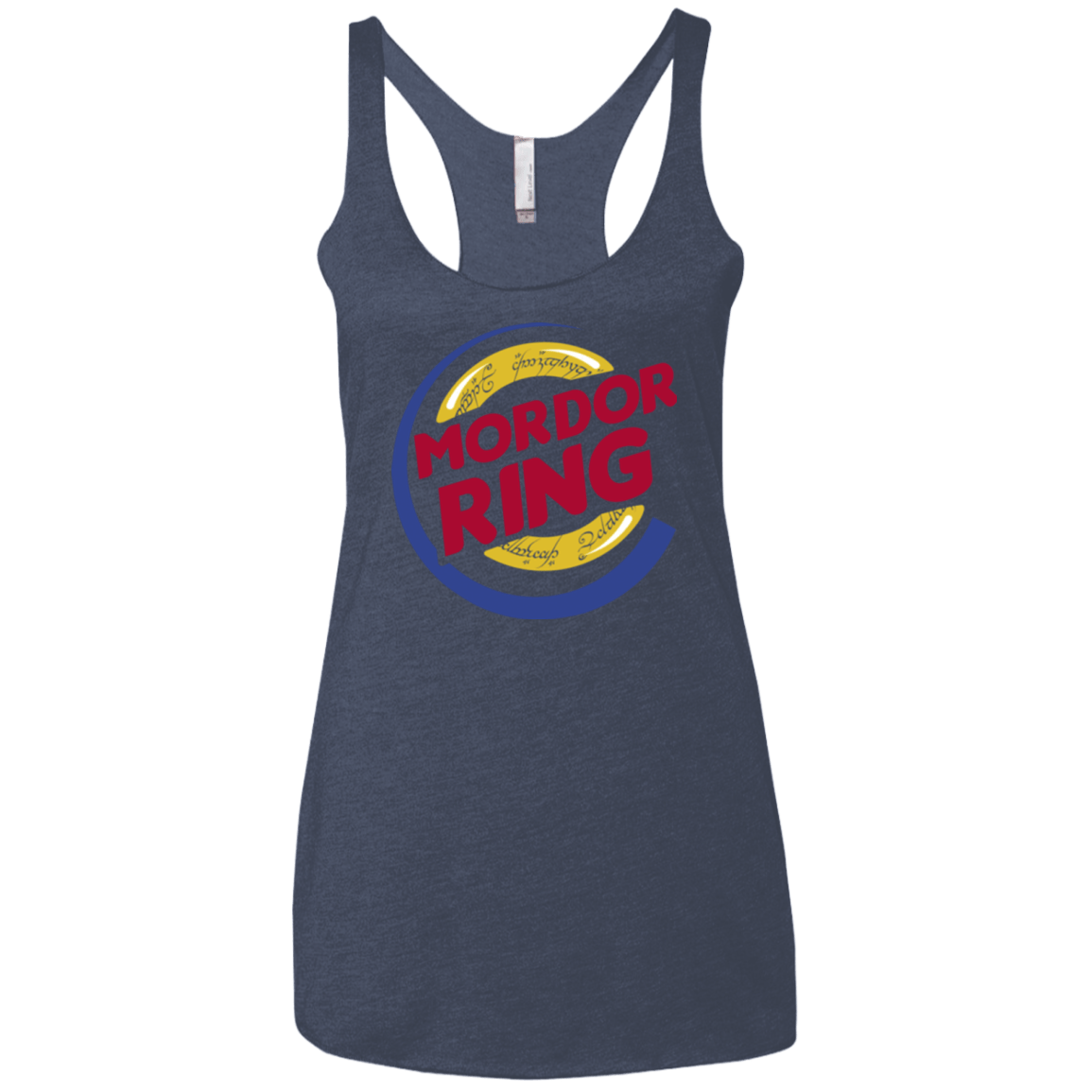 T-Shirts Vintage Navy / X-Small Mordor Ring Women's Triblend Racerback Tank