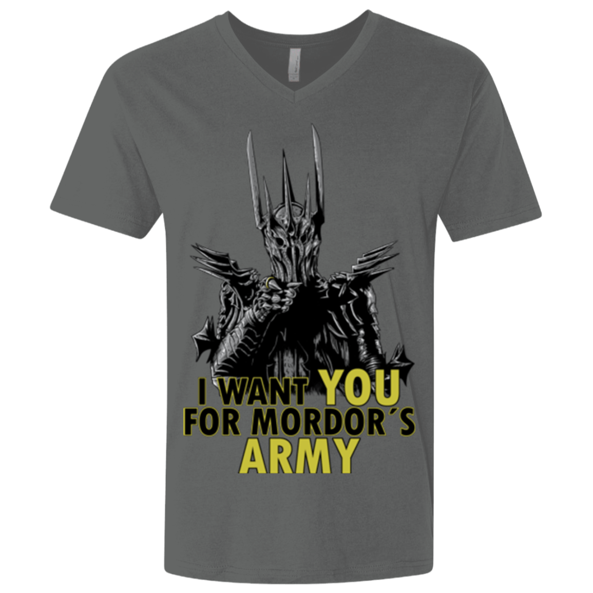 T-Shirts Heavy Metal / X-Small Mordors army Men's Premium V-Neck