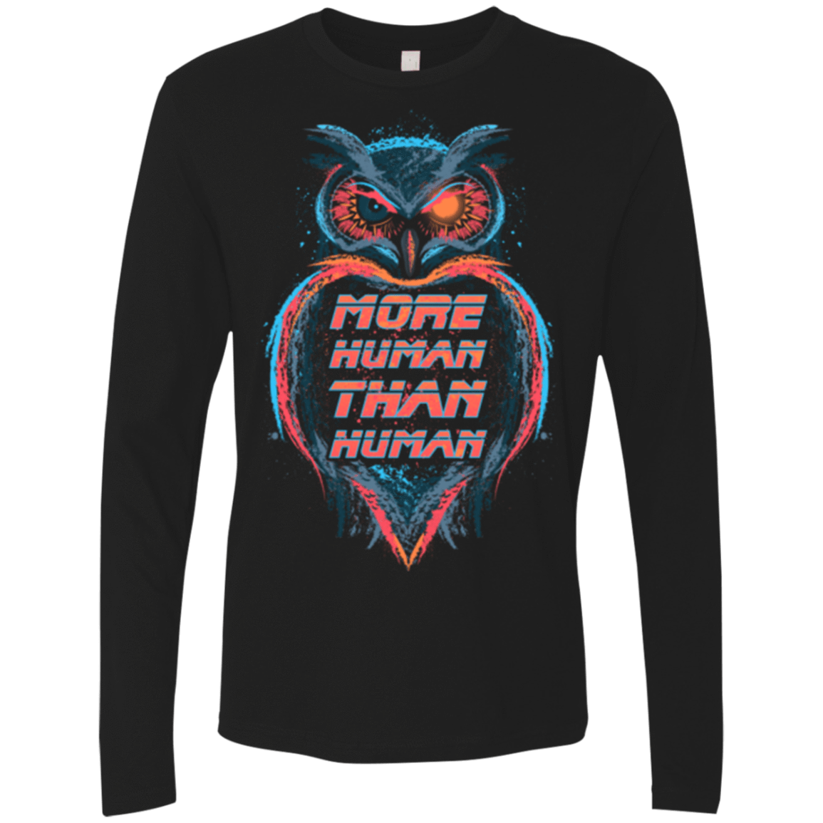 T-Shirts Black / Small More Human than Human Men's Premium Long Sleeve