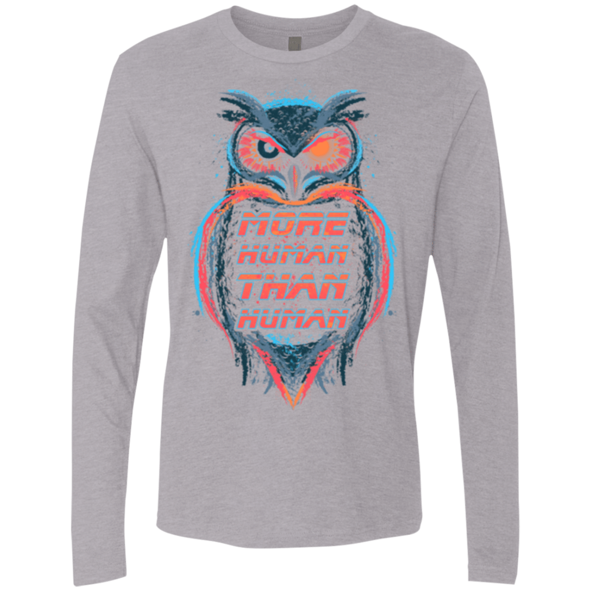 T-Shirts Heather Grey / Small More Human than Human Men's Premium Long Sleeve