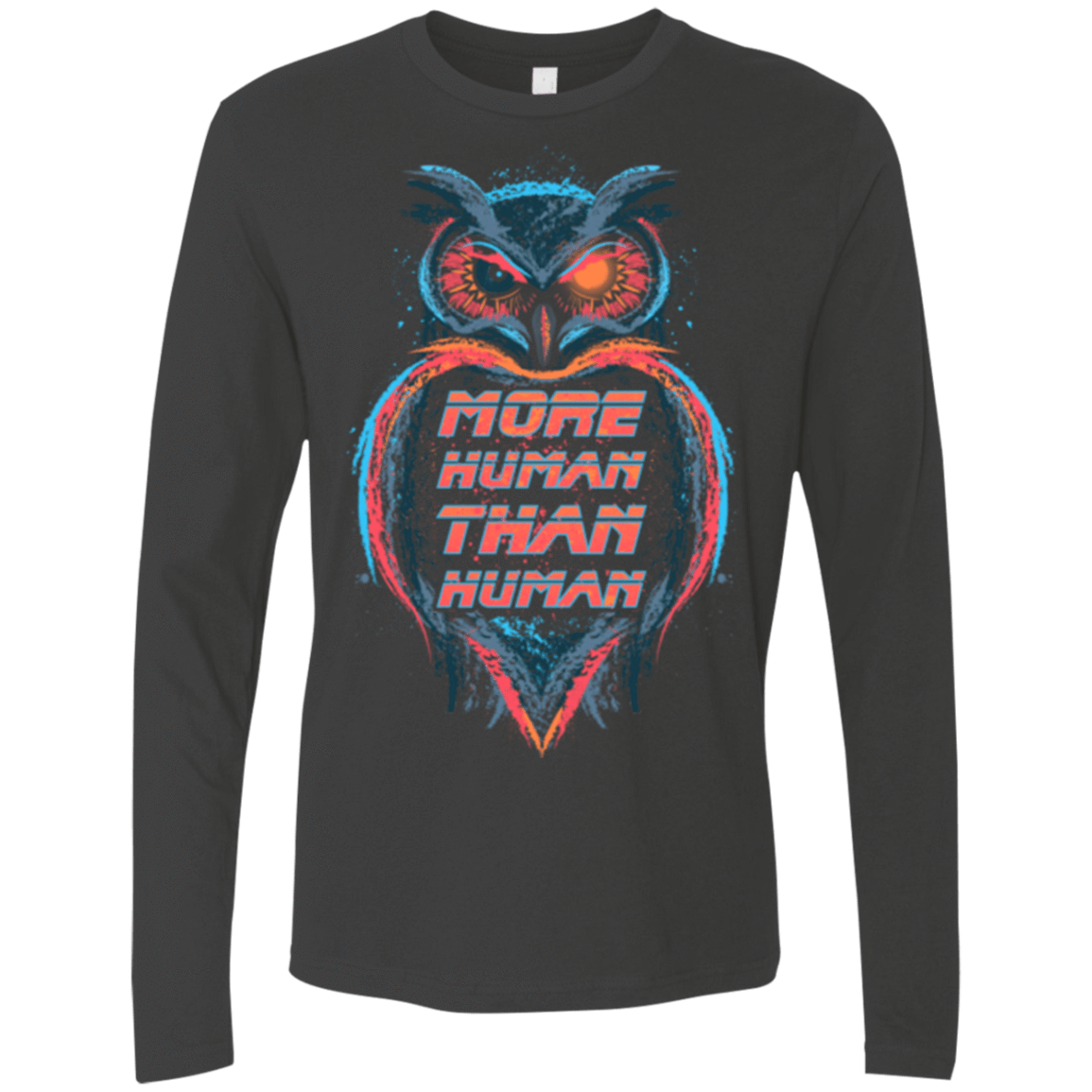 T-Shirts Heavy Metal / Small More Human than Human Men's Premium Long Sleeve