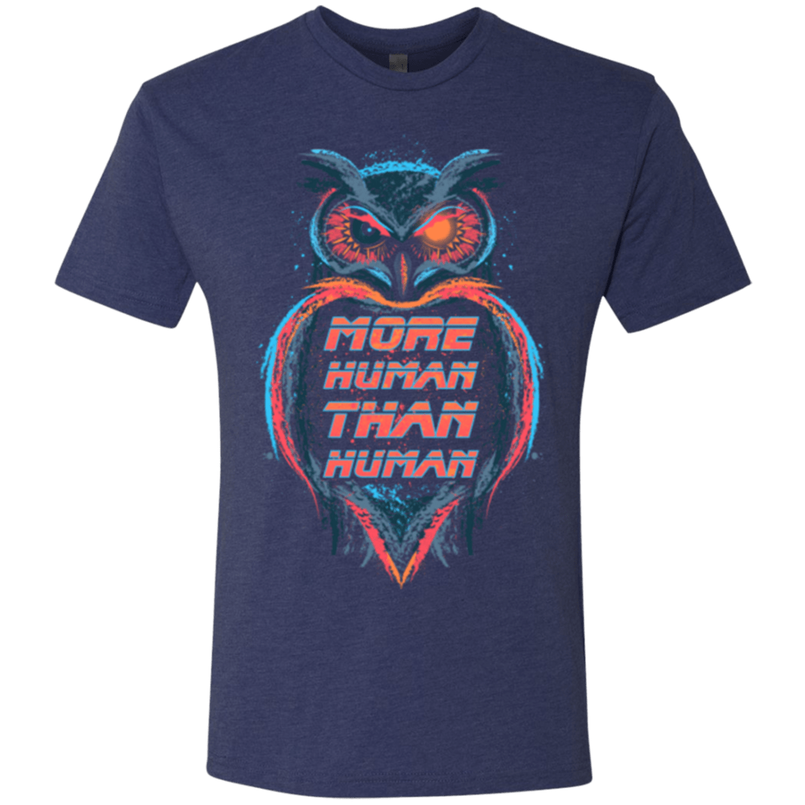 T-Shirts Vintage Navy / Small More Human than Human Men's Triblend T-Shirt