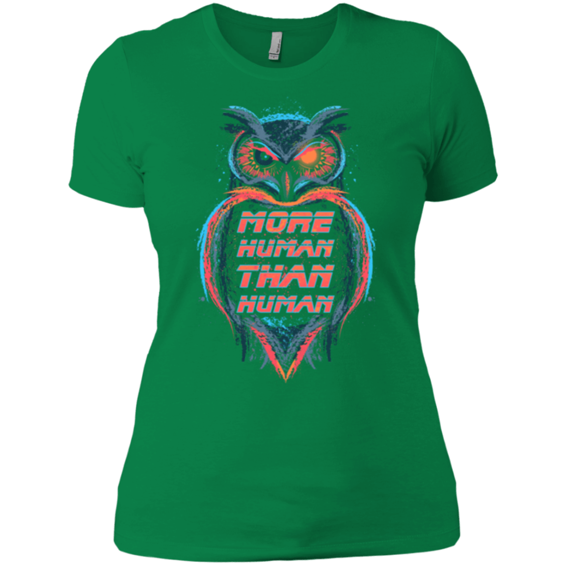 T-Shirts Kelly Green / X-Small More Human than Human Women's Premium T-Shirt