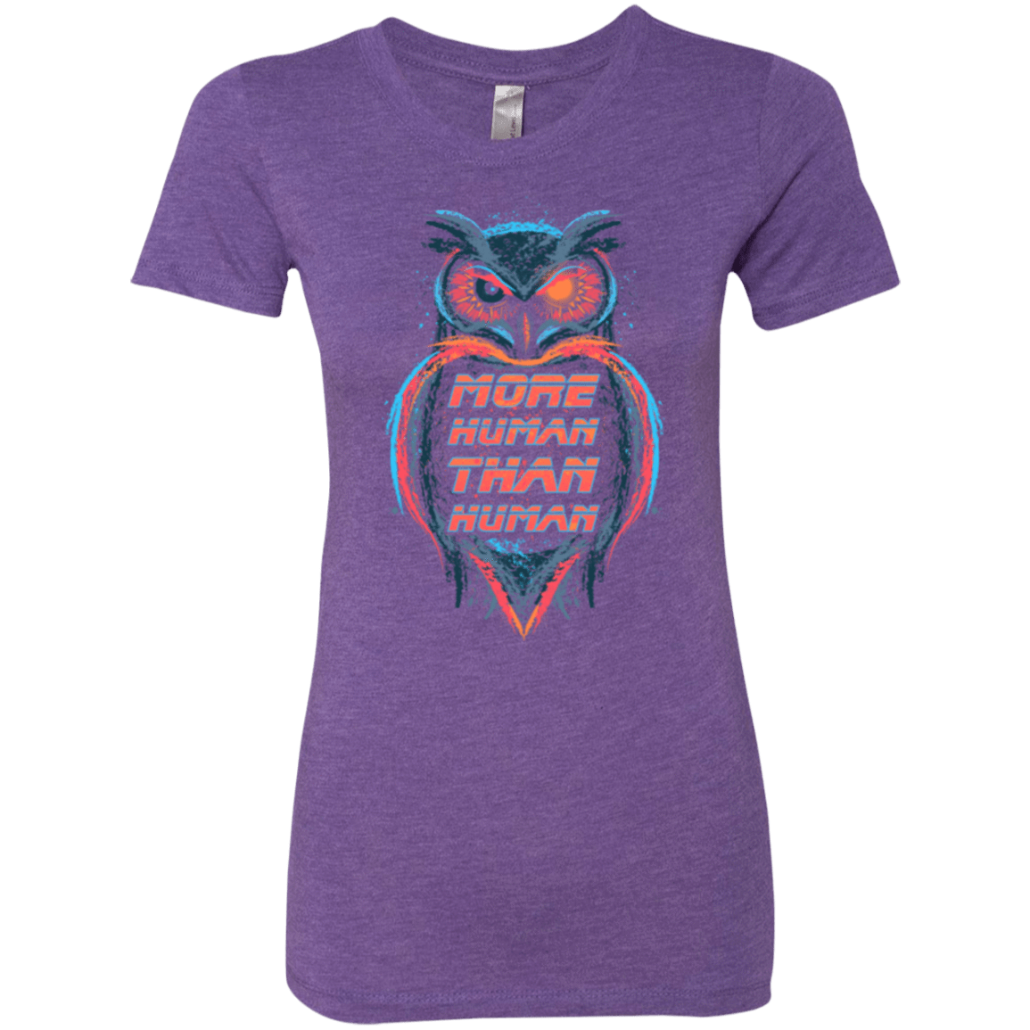 T-Shirts Purple Rush / Small More Human than Human Women's Triblend T-Shirt
