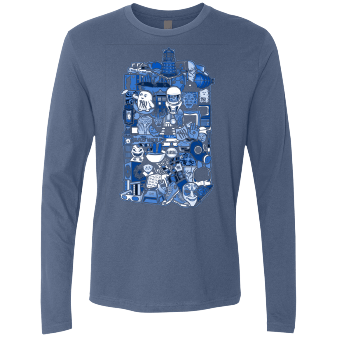 T-Shirts Indigo / Small More On The Inside Men's Premium Long Sleeve