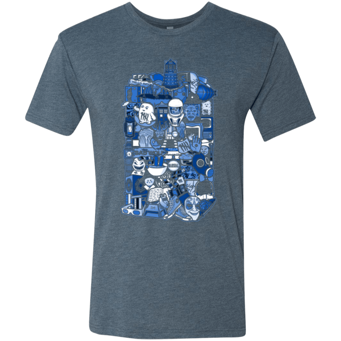 T-Shirts Indigo / Small More On The Inside Men's Triblend T-Shirt