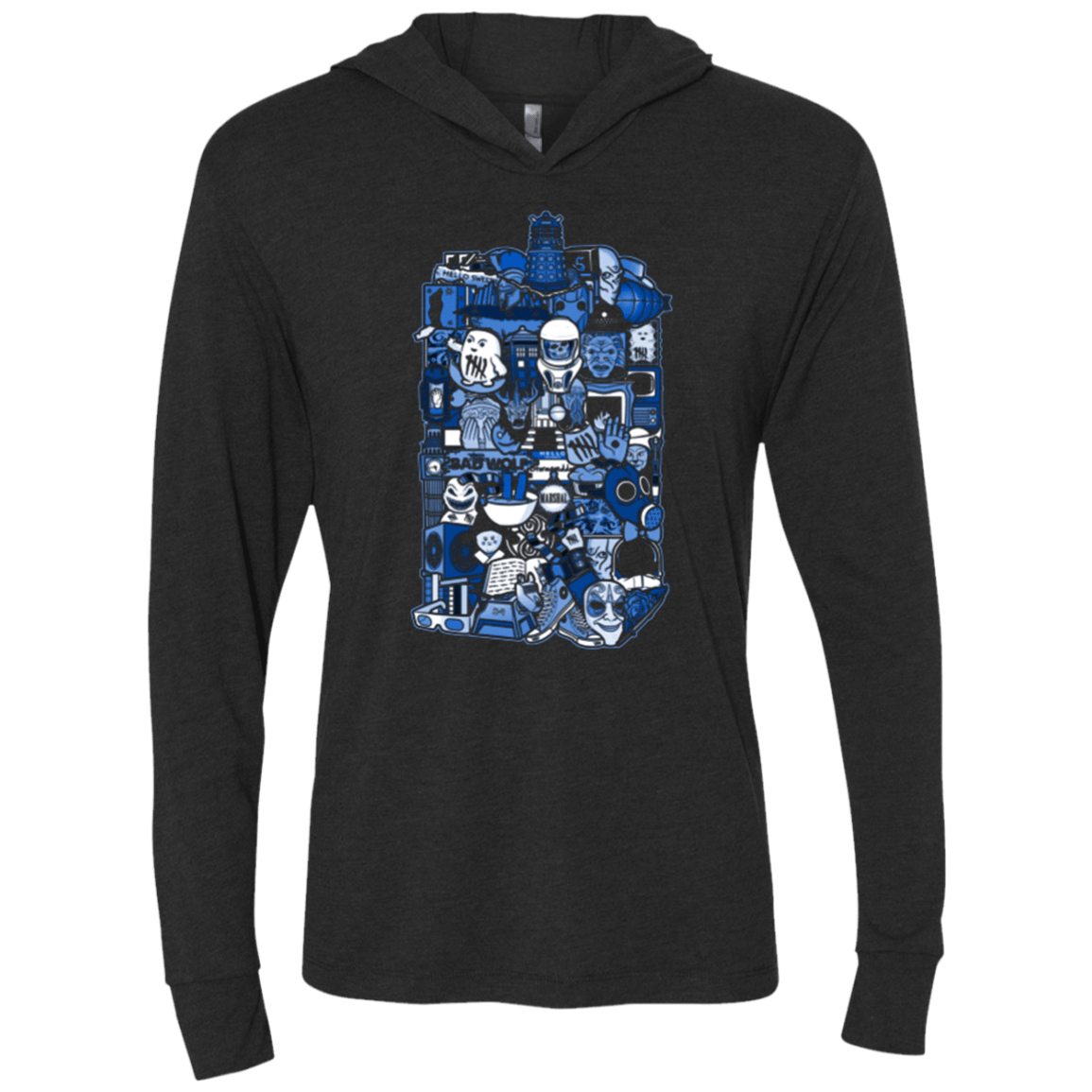 T-Shirts Vintage Black / X-Small More On The Inside Triblend Long Sleeve Hoodie Tee