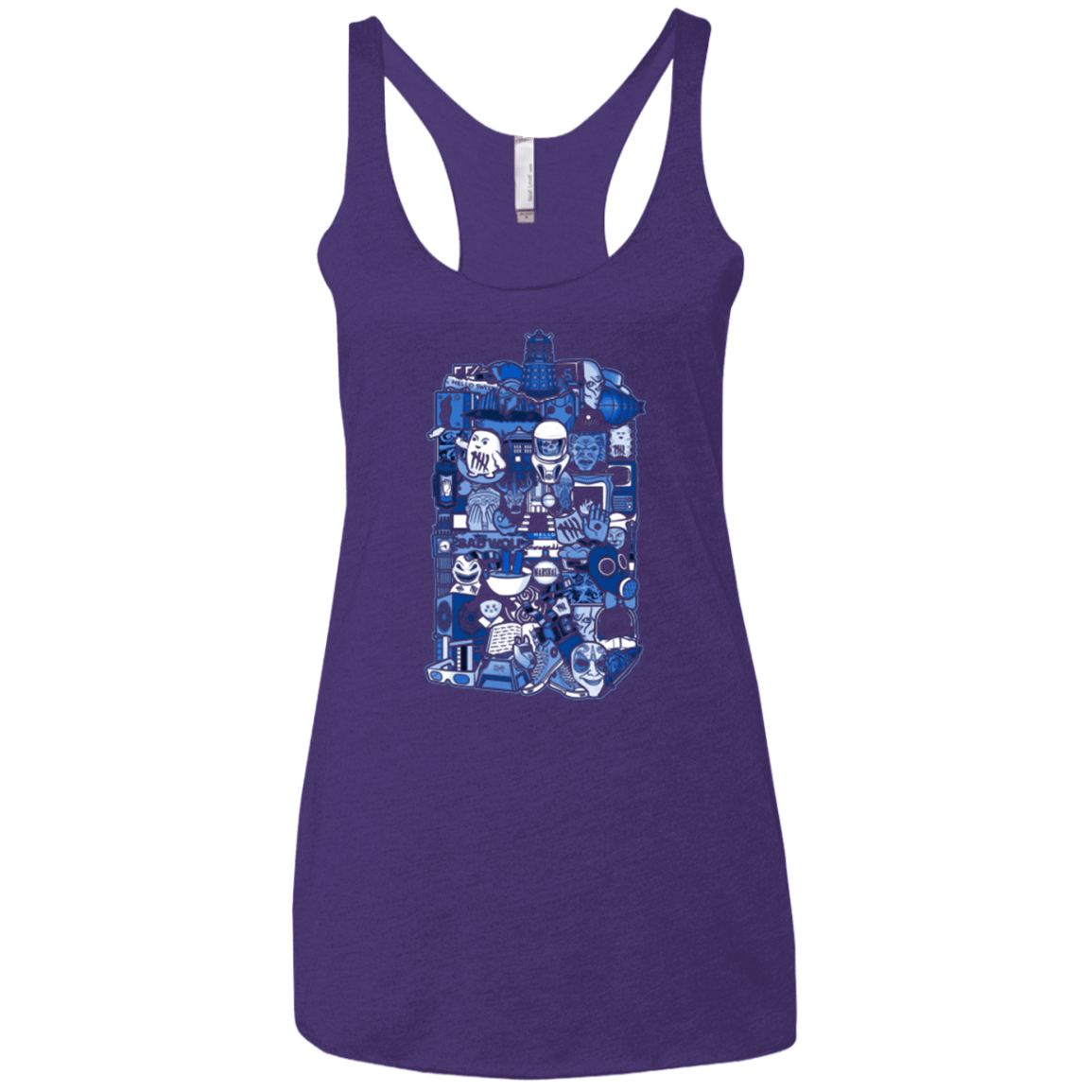T-Shirts Purple / X-Small More On The Inside Women's Triblend Racerback Tank