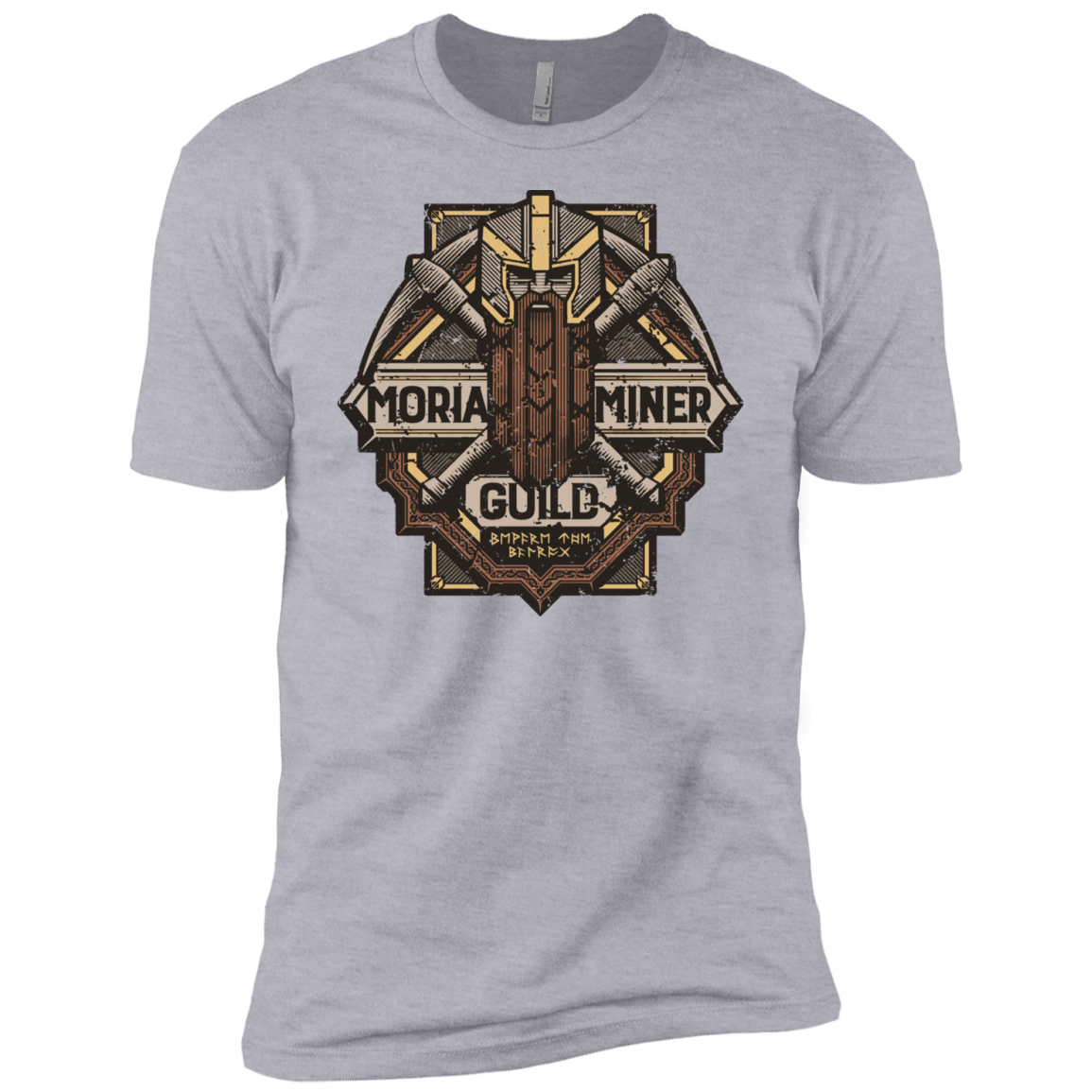 T-Shirts Heather Grey / YXS Moria Miner Guild Boys Premium T-Shirt