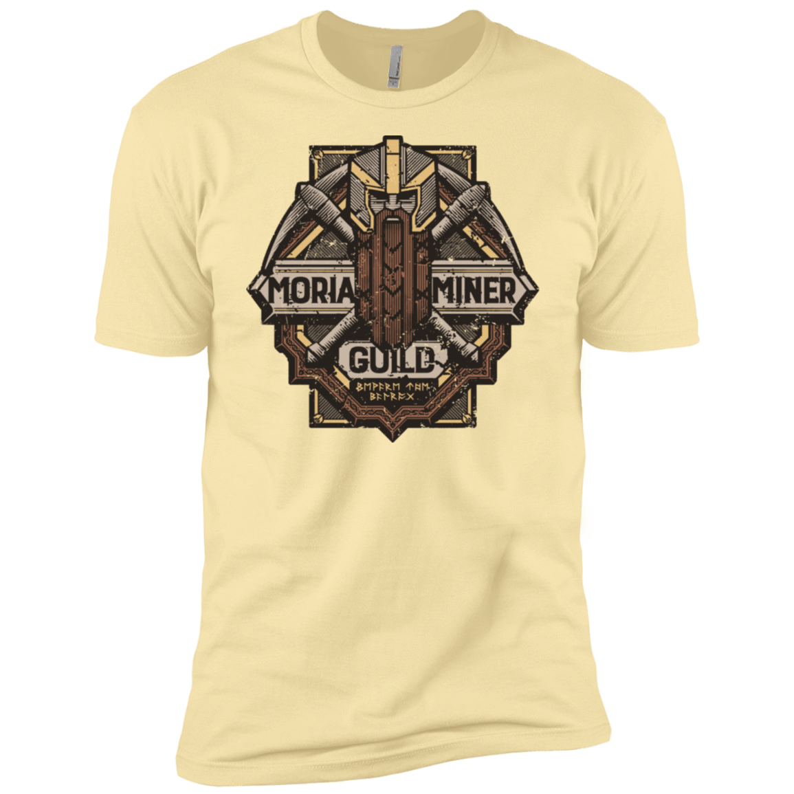 T-Shirts Banana Cream / X-Small Moria Miner Guild Men's Premium T-Shirt