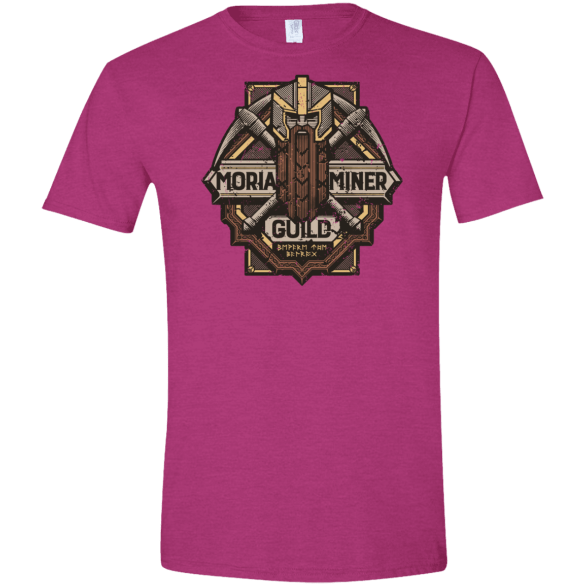 T-Shirts Antique Heliconia / S Moria Miner Guild Men's Semi-Fitted Softstyle