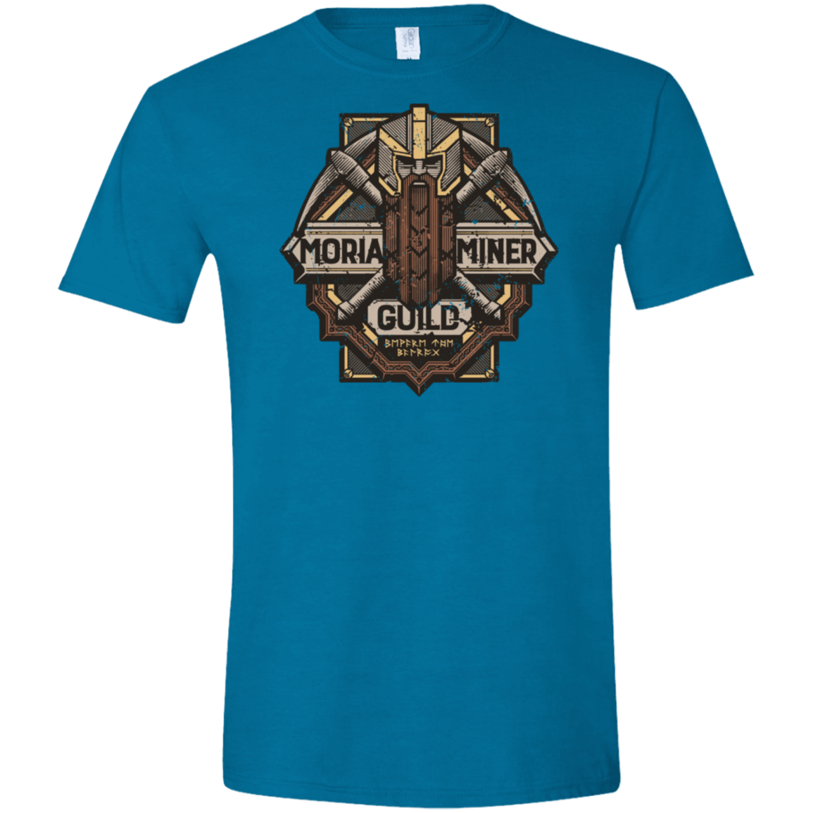 T-Shirts Antique Sapphire / S Moria Miner Guild Men's Semi-Fitted Softstyle