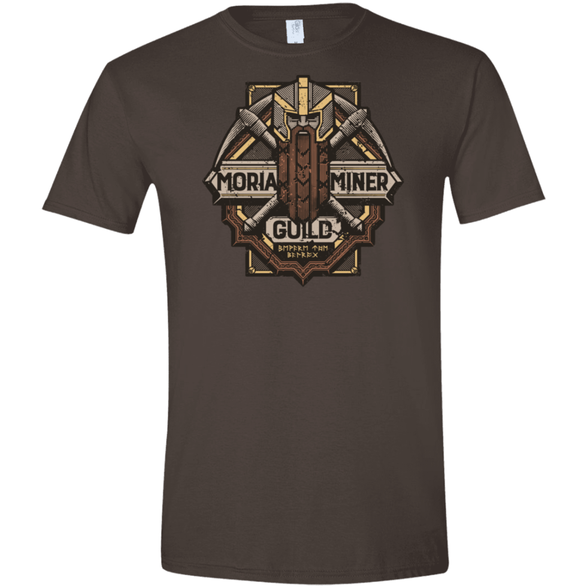 T-Shirts Dark Chocolate / S Moria Miner Guild Men's Semi-Fitted Softstyle