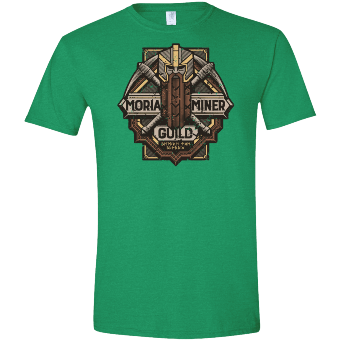 T-Shirts Heather Irish Green / M Moria Miner Guild Men's Semi-Fitted Softstyle