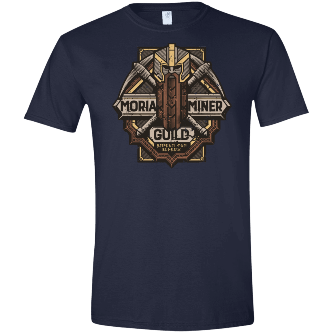 T-Shirts Navy / X-Small Moria Miner Guild Men's Semi-Fitted Softstyle