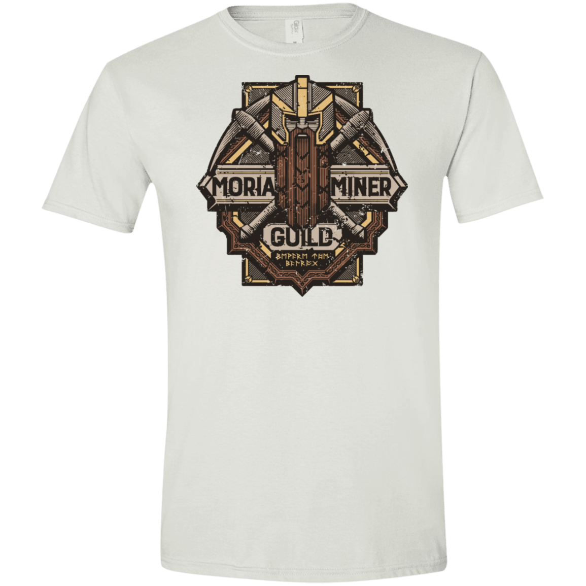 T-Shirts White / X-Small Moria Miner Guild Men's Semi-Fitted Softstyle