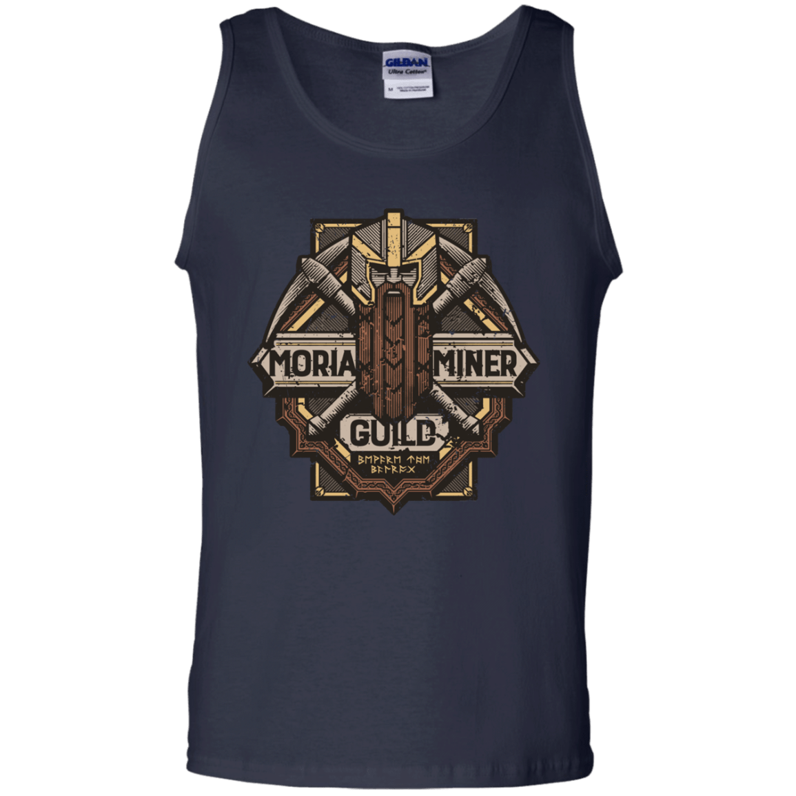 T-Shirts Navy / S Moria Miner Guild Men's Tank Top