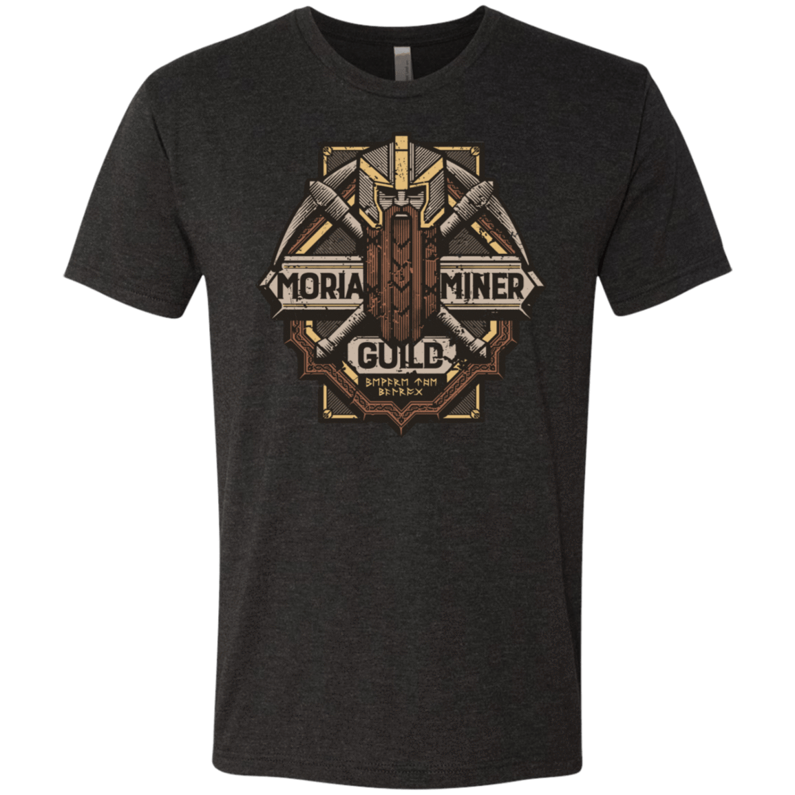 T-Shirts Vintage Black / S Moria Miner Guild Men's Triblend T-Shirt