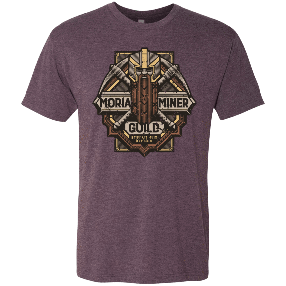T-Shirts Vintage Purple / S Moria Miner Guild Men's Triblend T-Shirt