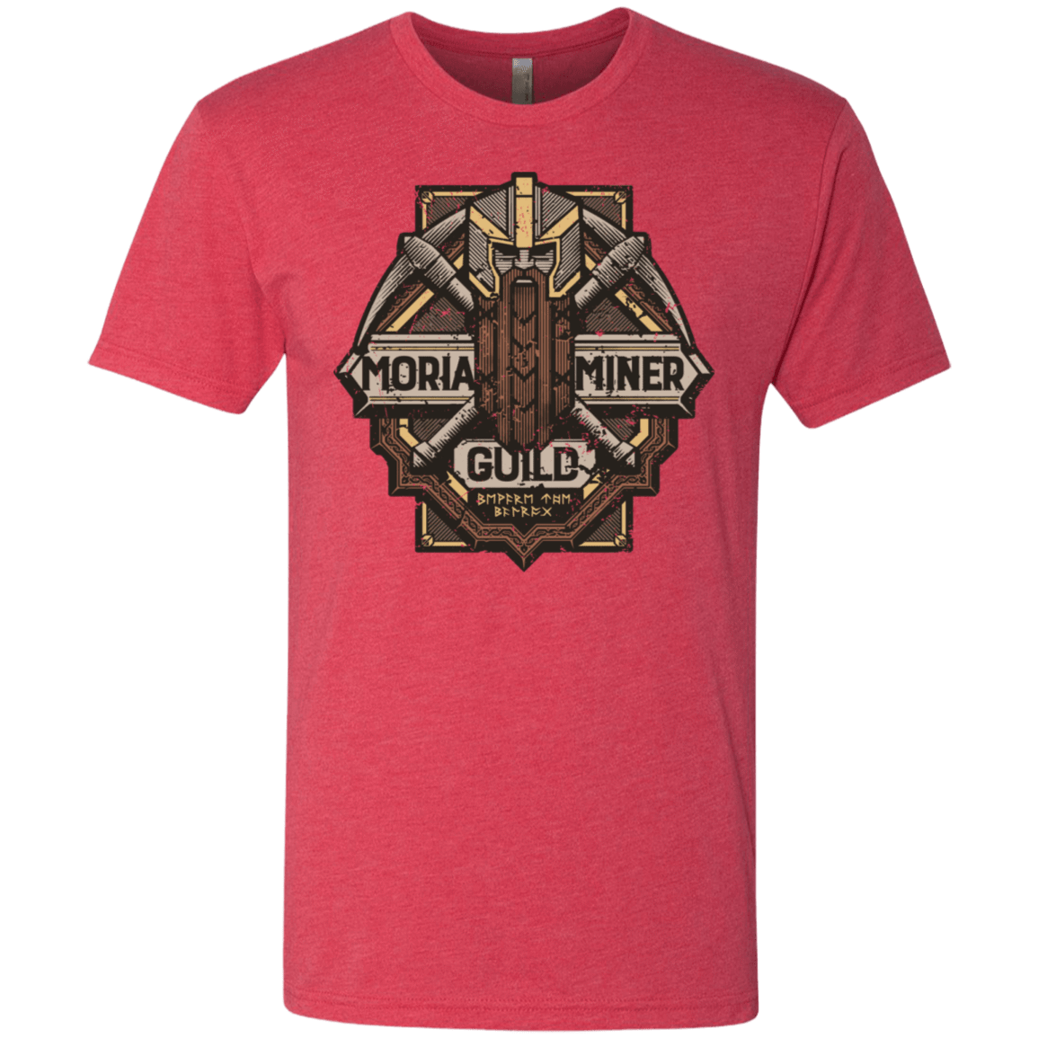 T-Shirts Vintage Red / S Moria Miner Guild Men's Triblend T-Shirt
