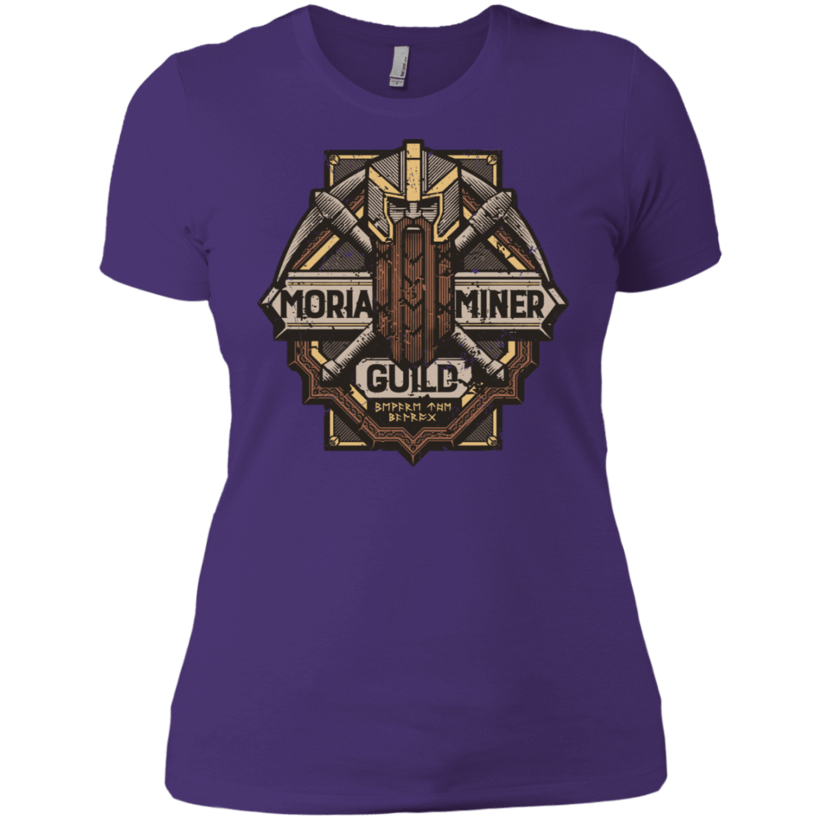 T-Shirts Purple Rush/ / X-Small Moria Miner Guild Women's Premium T-Shirt