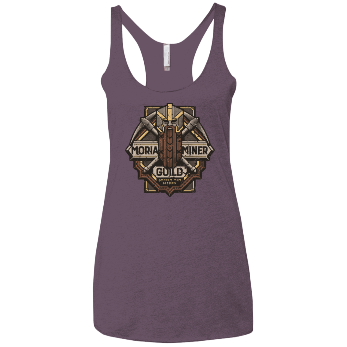 T-Shirts Vintage Purple / X-Small Moria Miner Guild Women's Triblend Racerback Tank