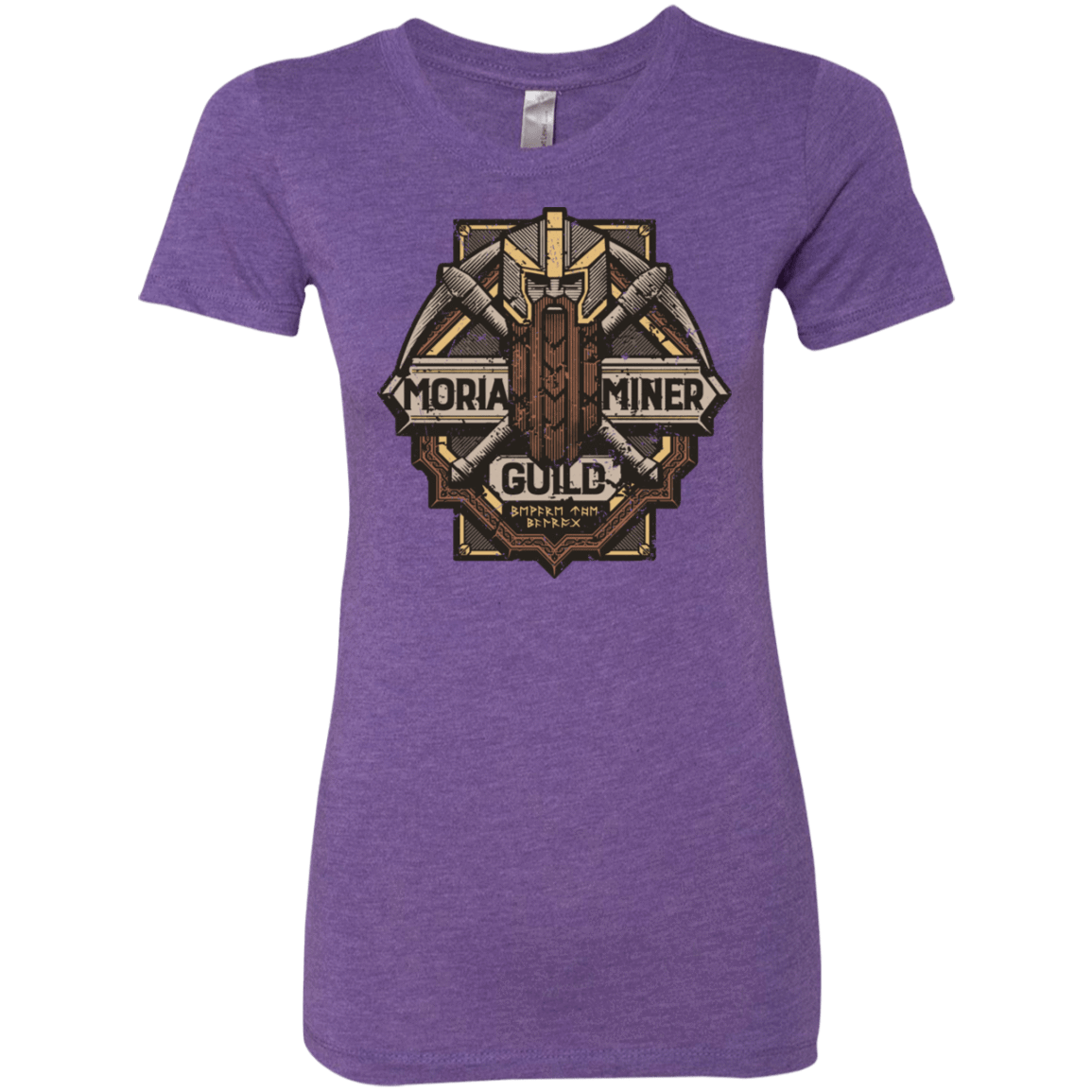 T-Shirts Purple Rush / S Moria Miner Guild Women's Triblend T-Shirt