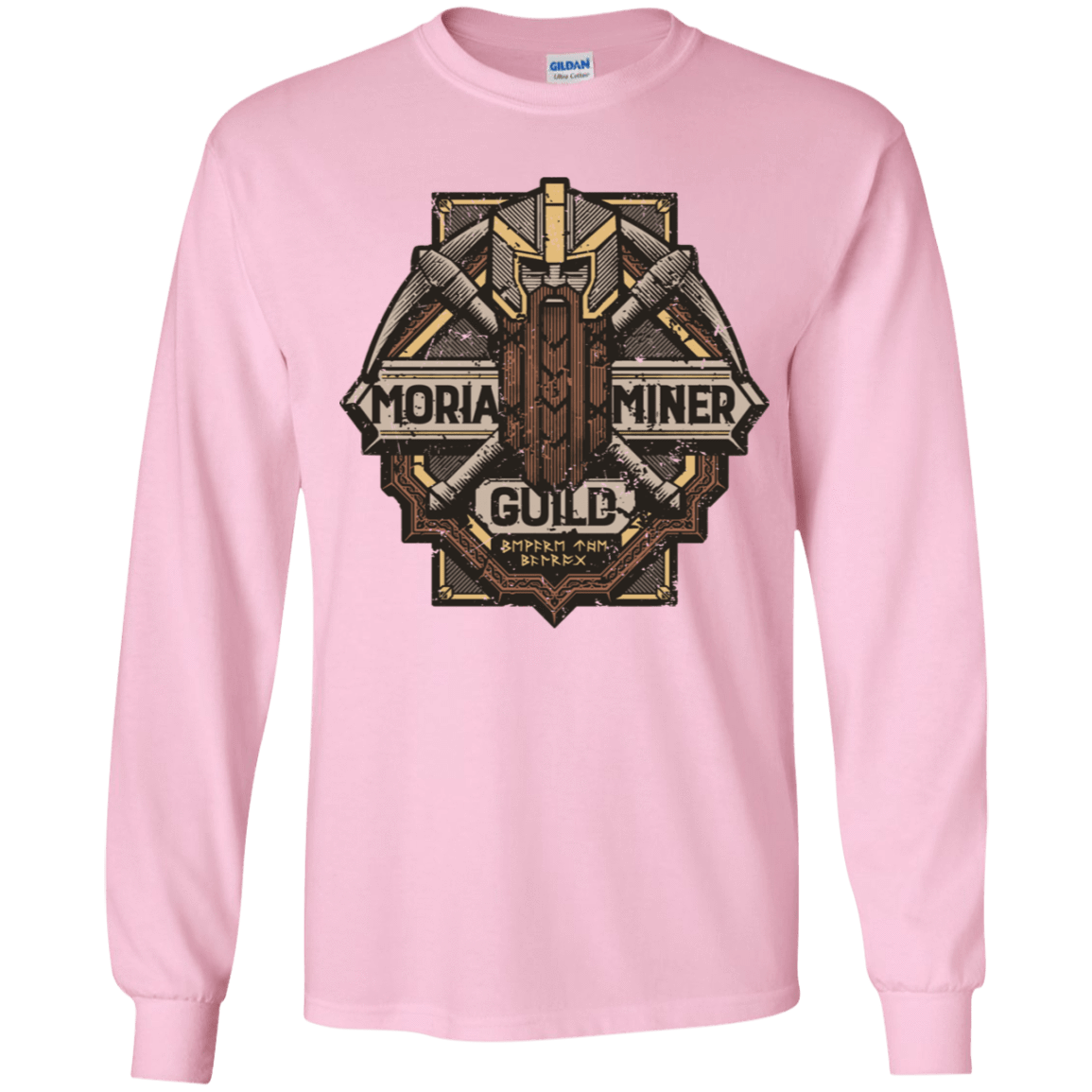 T-Shirts Light Pink / YS Moria Miner Guild Youth Long Sleeve T-Shirt