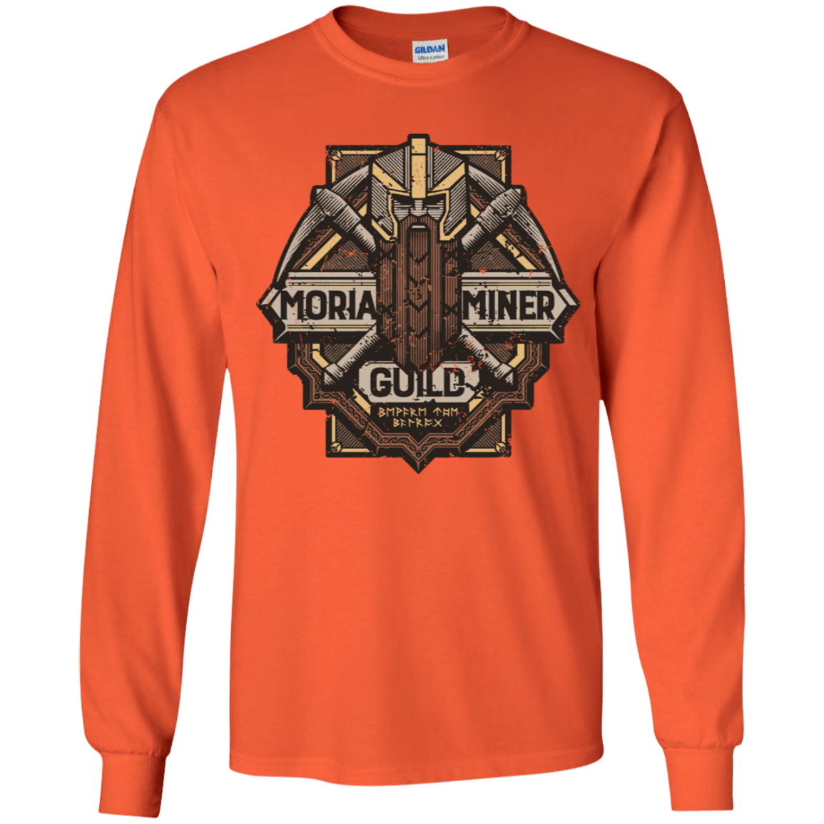 T-Shirts Orange / YS Moria Miner Guild Youth Long Sleeve T-Shirt