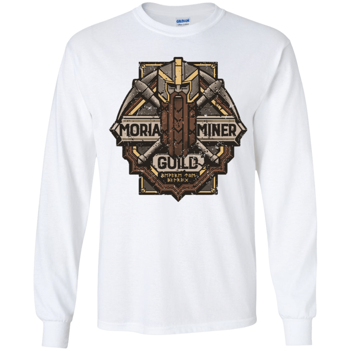 T-Shirts White / YS Moria Miner Guild Youth Long Sleeve T-Shirt
