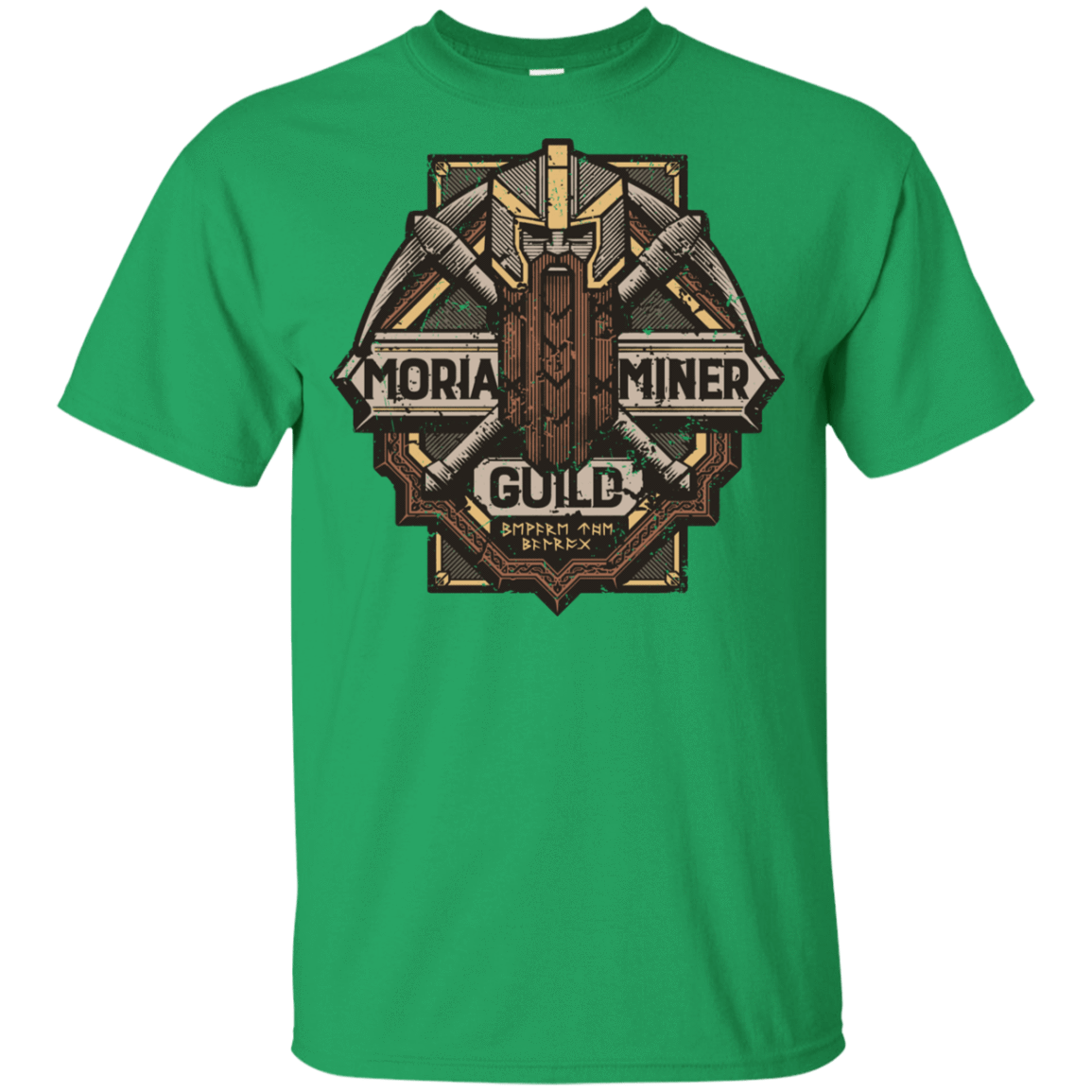 T-Shirts Irish Green / YXS Moria Miner Guild Youth T-Shirt