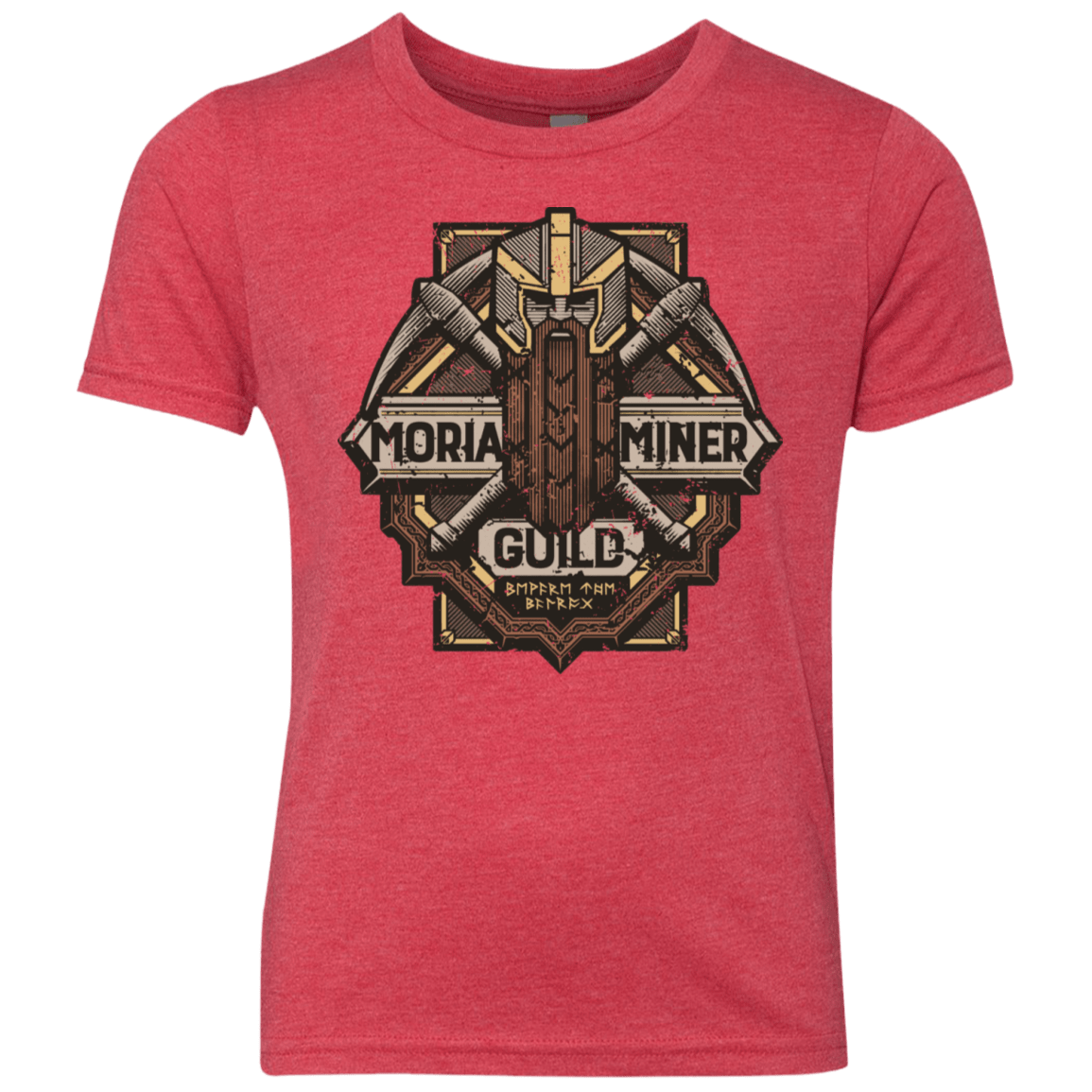 T-Shirts Vintage Red / YXS Moria Miner Guild Youth Triblend T-Shirt