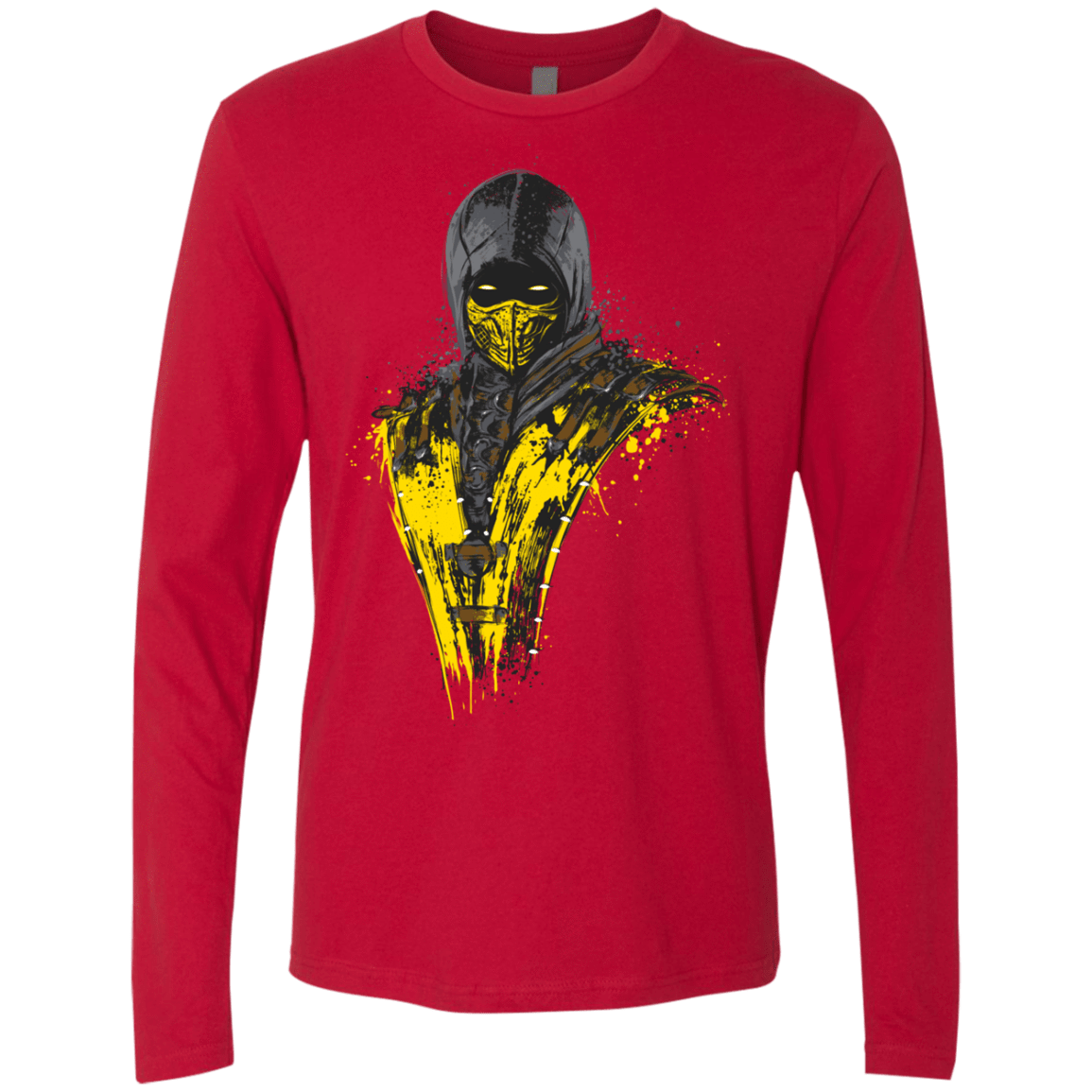 T-Shirts Red / S Mortal Fire Men's Premium Long Sleeve