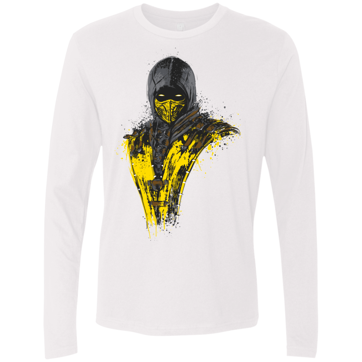 T-Shirts White / S Mortal Fire Men's Premium Long Sleeve