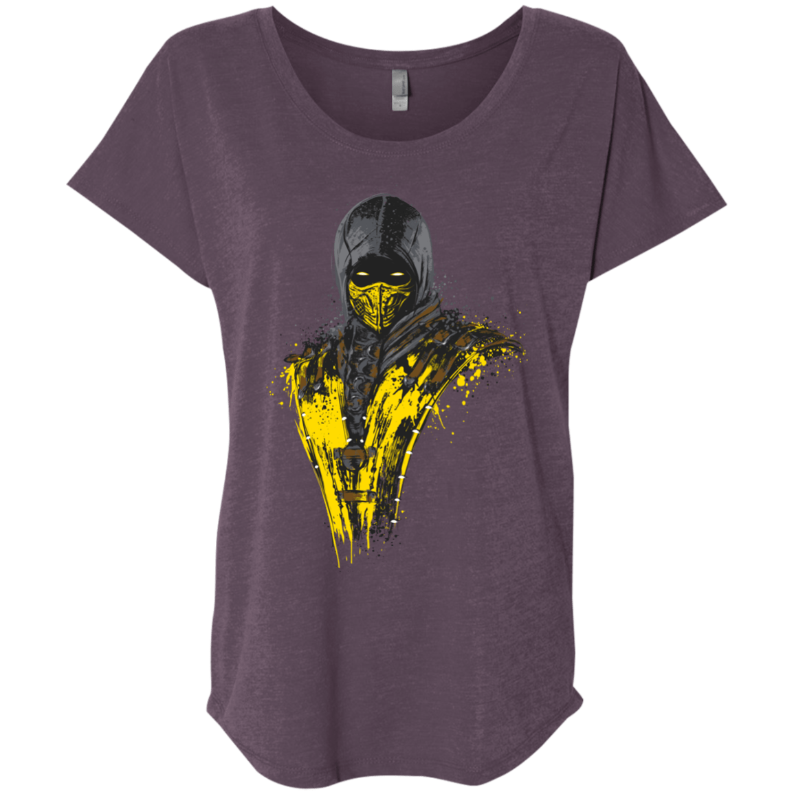 T-Shirts Vintage Purple / X-Small Mortal Fire Triblend Dolman Sleeve