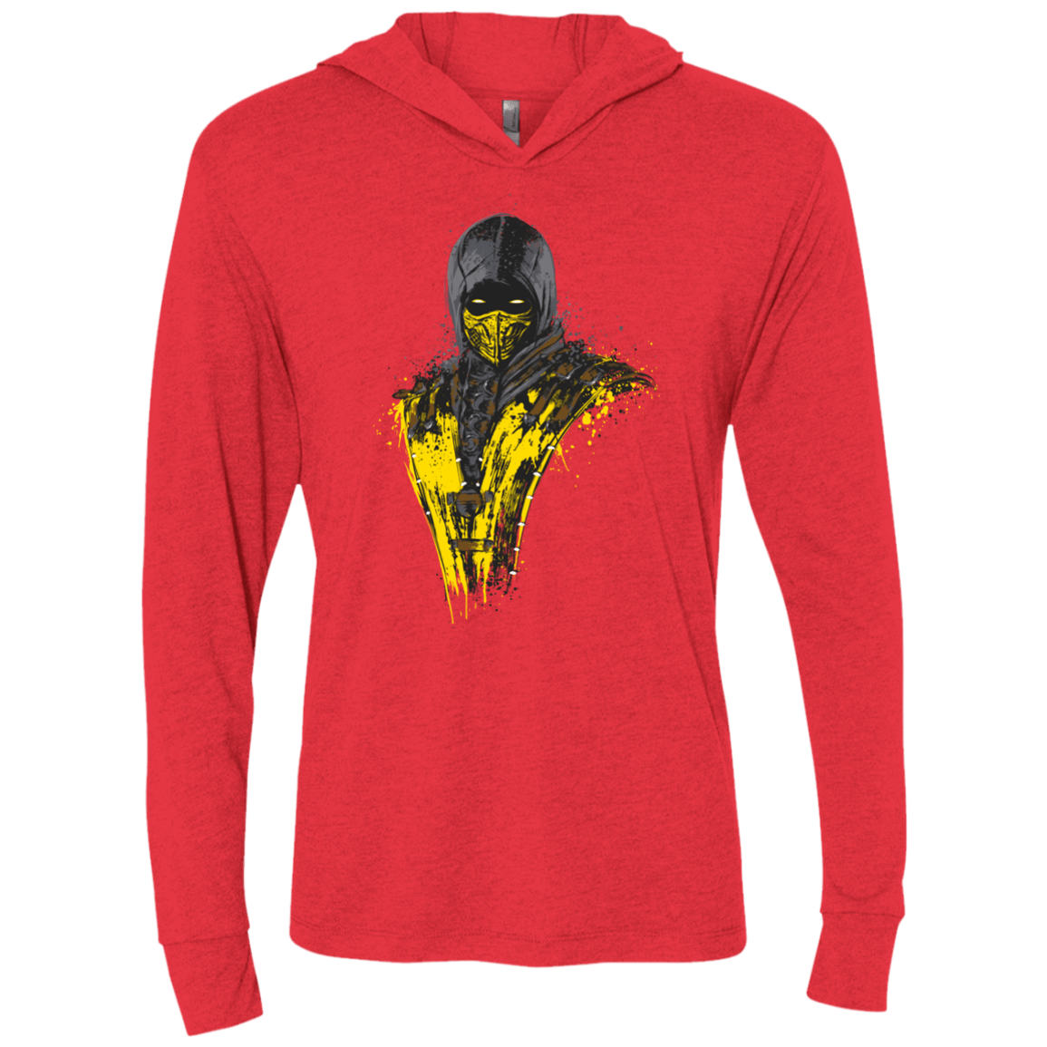 T-Shirts Vintage Red / X-Small Mortal Fire Triblend Long Sleeve Hoodie Tee