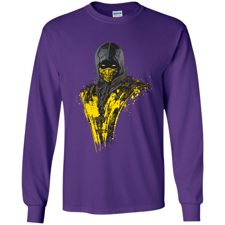 T-Shirts Purple / YS Mortal Fire Youth Long Sleeve T-Shirt