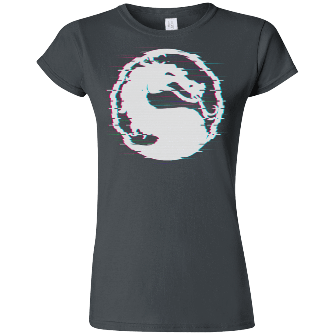 T-Shirts Charcoal / S Mortal Glitch Junior Slimmer-Fit T-Shirt