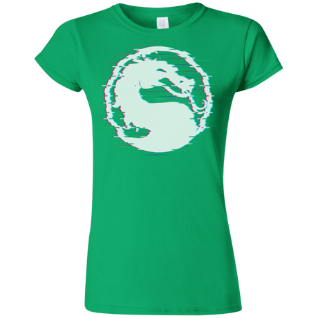 T-Shirts Irish Green / S Mortal Glitch Junior Slimmer-Fit T-Shirt