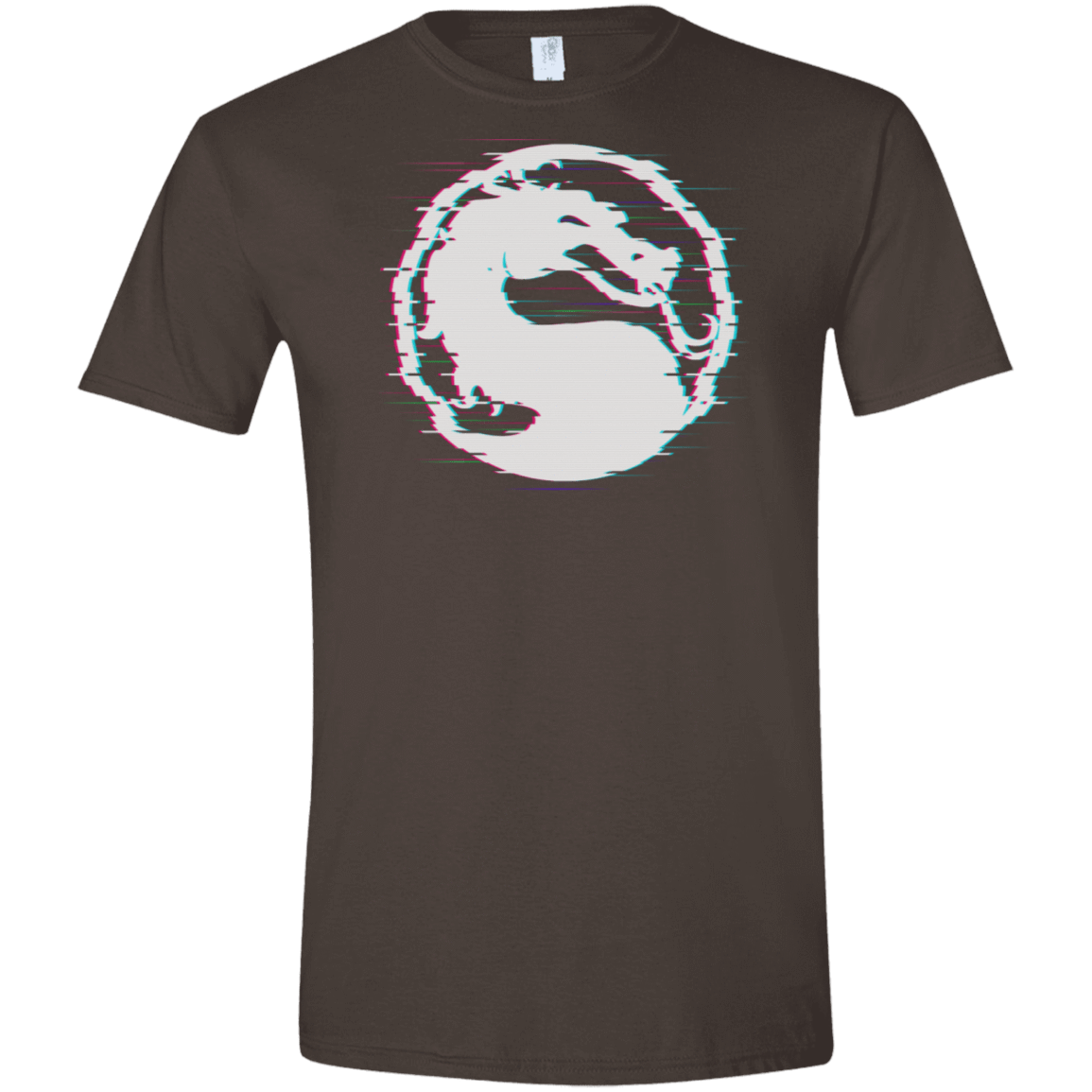 T-Shirts Dark Chocolate / S Mortal Glitch Men's Semi-Fitted Softstyle