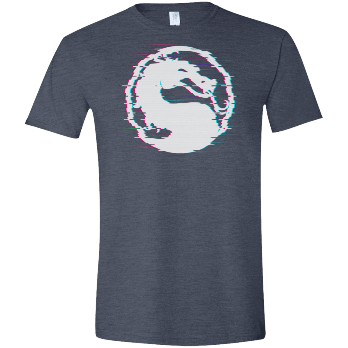 T-Shirts Heather Navy / S Mortal Glitch Men's Semi-Fitted Softstyle