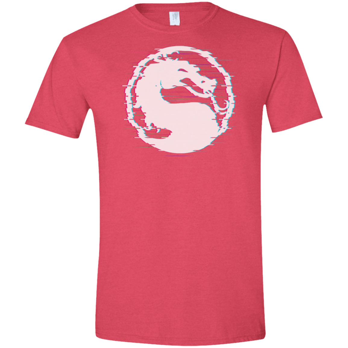 T-Shirts Heather Red / S Mortal Glitch Men's Semi-Fitted Softstyle