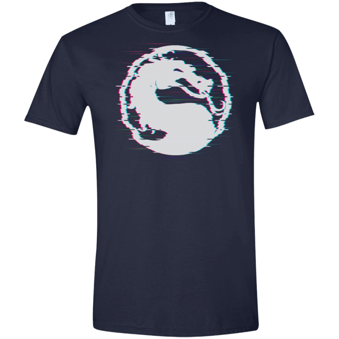 T-Shirts Navy / S Mortal Glitch Men's Semi-Fitted Softstyle