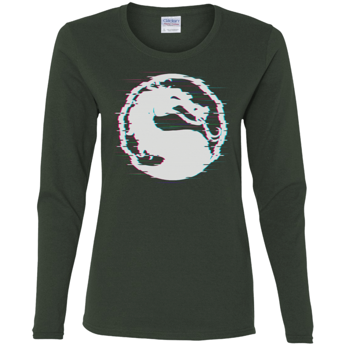 T-Shirts Forest / S Mortal Glitch Women's Long Sleeve T-Shirt
