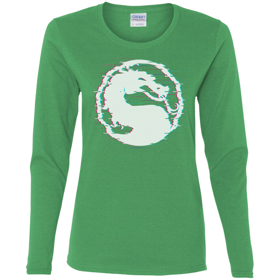 T-Shirts Irish Green / S Mortal Glitch Women's Long Sleeve T-Shirt