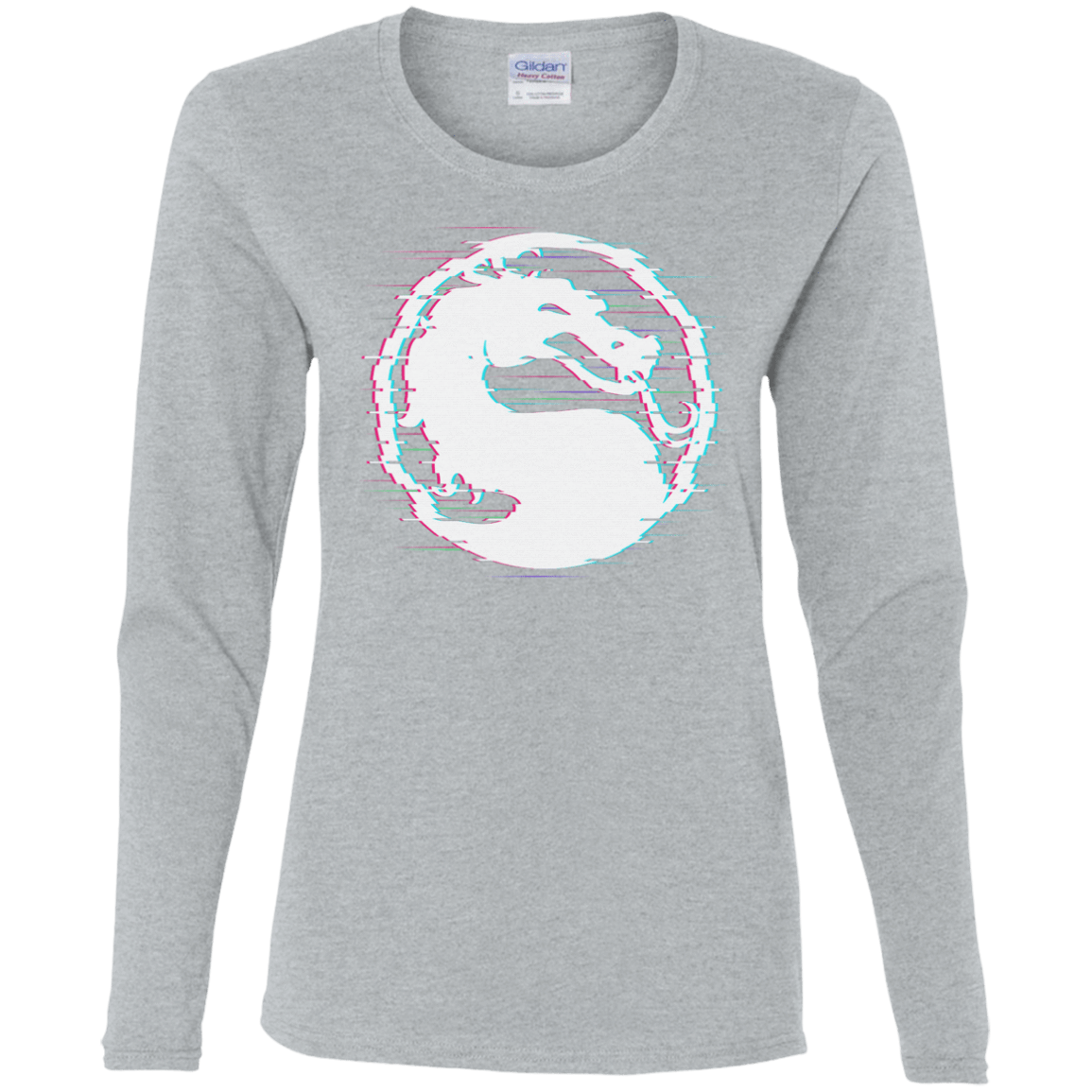 T-Shirts Sport Grey / S Mortal Glitch Women's Long Sleeve T-Shirt