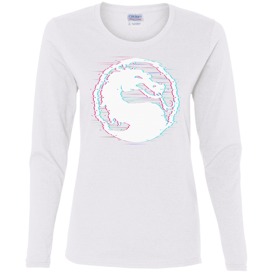 T-Shirts White / S Mortal Glitch Women's Long Sleeve T-Shirt