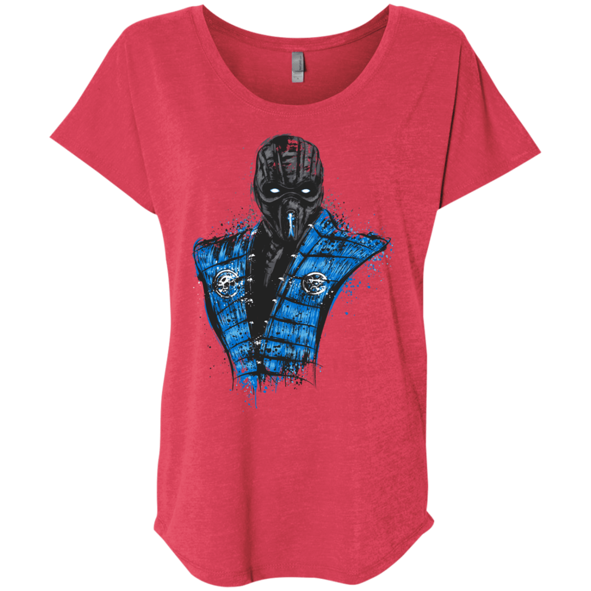 T-Shirts Vintage Red / X-Small Mortal Ice Triblend Dolman Sleeve