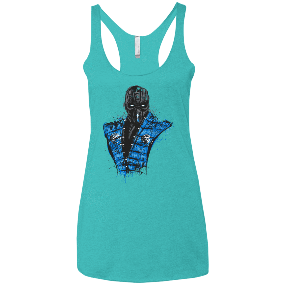 T-Shirts Tahiti Blue / X-Small Mortal Ice Women's Triblend Racerback Tank